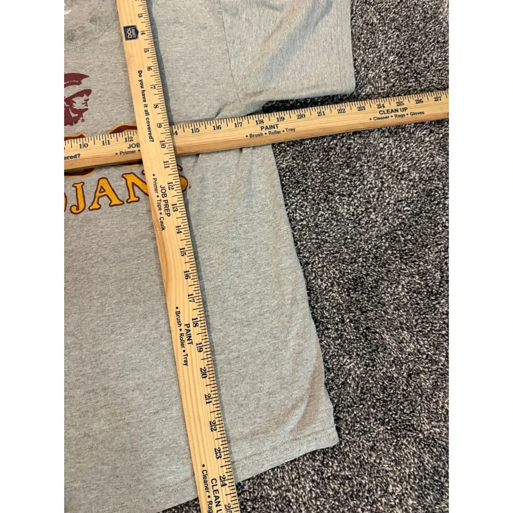 Vintage Soffe USC Trojans T Shirt Youth XL Heather Gray NCAA College Graphic Tee